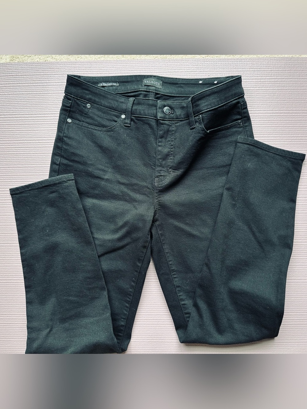Talbots Black Slim Ankle Jean 8